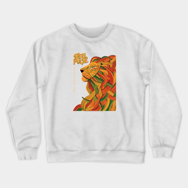 Steel Pulse Lion Steel Crewneck Sweatshirt by paigenorth